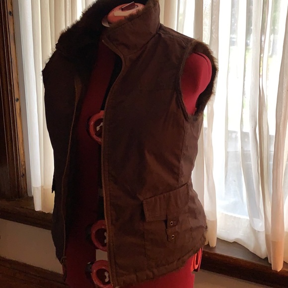 Old Navy brown vest size Large - Picture 3 of 5